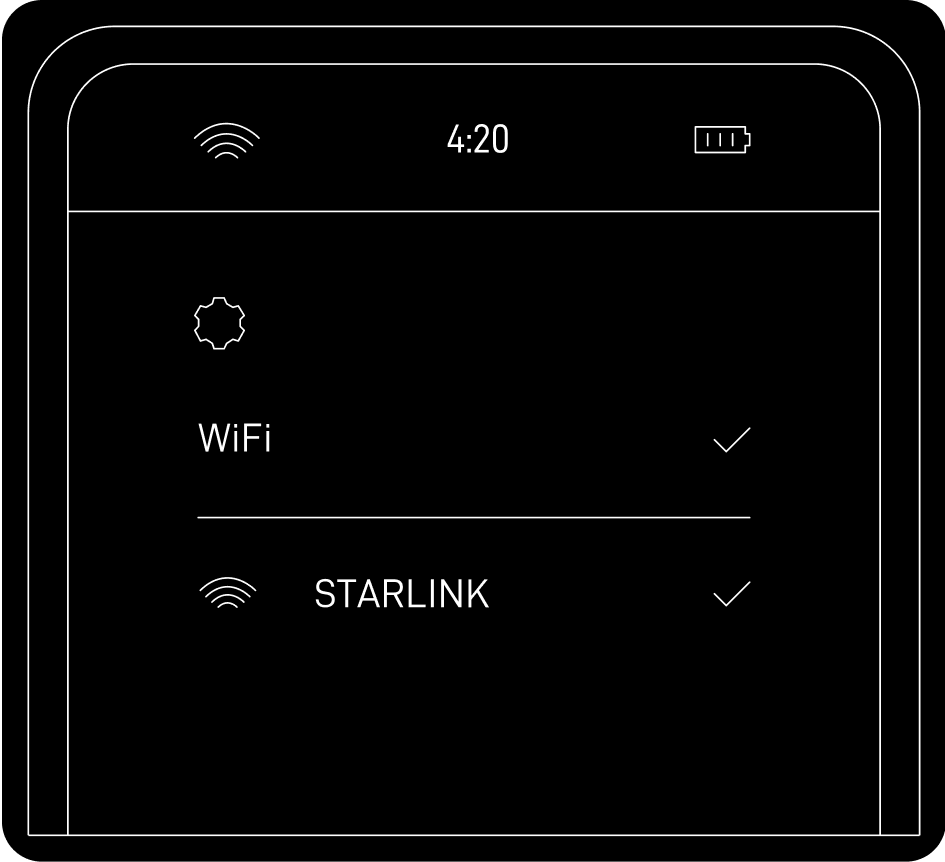 Kết nối với WiFi Starlink