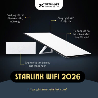 Bộ Starlink Model 2026 Tốc Độ Cao Chuyên Dụng