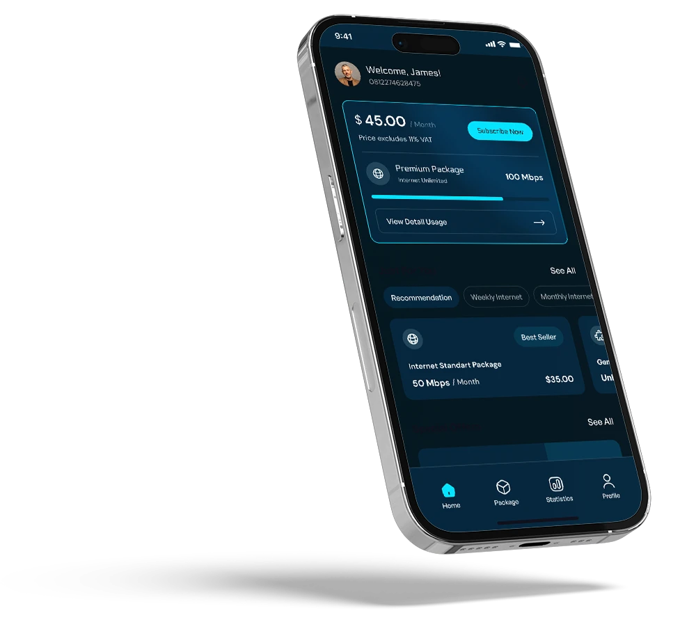 Starlink Mobile App Mockup